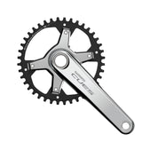 FRONT CHAINWHEEL, FC-U6030-1, CUES, FOR REAR 9/10/11-SPEED, 2-PCS FC, 170MM, 40T W/O CG, W/O BB PARTS, SILVER
