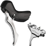 DISC BRAKE ASSEMBLED SET/J-kit DIRECT, CUES, BL-U6030 (L), BR-U6030 (F), FOR 160MM ROTOR, RESIN PAD (W/O FIN), W/CONNECTER INSERT, 1000MM (SM-BH59 BLACK), SILVER