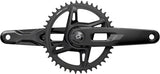 SRAM Rival 1x XPLR AXS Power Meter Wide Crankset - 165mm 12/13-Speed 42t 8-Bolt Direct Mount DUB PM Spindle Black E1