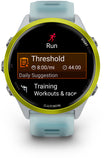 Garmin Forerunner 570 - 47mm  Amp Yellow Aluminum with Translucent Whitestone Turquoise Band