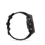 Garmin fēnix 8 Pro – 47 mm, AMOLED, Sapphire, Carbon Gray DLC Titanium with Black/Pebble Gray Silicone Band