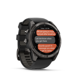 Garmin fēnix 8 Pro – 51 mm, AMOLED, Sapphire, Carbon Gray DLC Titanium with Black/Pebble Gray Silicone Band