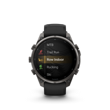 Garmin fenix 9 Pro – inReach, 47 mm Carbon Gray DLC Titanium with Black/Pebble Gray Silicone Band