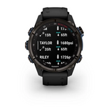 Garmin Descent Mk3i 43 mm  Carbon Gray DLC Titanium with Black Silicone Band