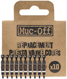 MucOff Tubeless Valve Box Refill Black Valve Core Pack of 10