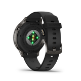Garmin Venu 4 – 41 mm Slate with Black Silicone Band