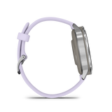 Garmin Venu 4 – 41 mm Silver with Periwinkle Silicone Band