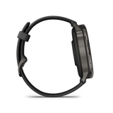 Garmin Venu 4 – 45 mm Slate with Black Silicone Band