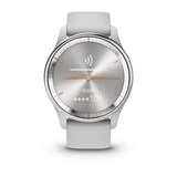 Garmin vívomove Trend, Silver Stainless Steel Bezel with Mist Gray Case and Silicone Band