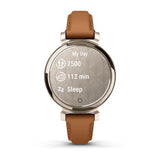 Garmin Lily 2 Classic, Cream Gold with Tan Leather Band