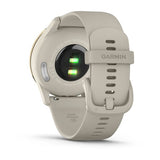 Garmin vívomove Trend, Cream Gold Stainless Steel Bezel with French Gray Case and Silicone Band