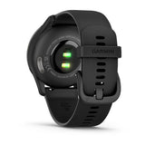 Garmin vívomove Trend, Slate Stainless Steel Bezel with Black Case and Silicone Band