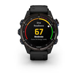 Garmin Descent Mk3i, 43 mm, Carbon Gray DLC Titanium with Black Silicone Band