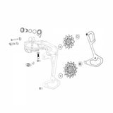 DER PART SRAM PULLEY KIT XO EAGLE AXS 14/16T BK w/HDWR T-TYPE