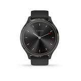 Garmin, vivomove 3, Watch, Watch Color: Slate, Wristband: Black - Silicone, 010-02239-01