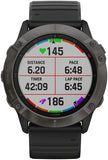 Garmin Fenix 6X Sapphire GPS Watch Carbon GRAY/Black