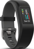 Garmin, vívosport, Watch, Watch Color: Slate/ Grey, Wristband: Slate - Silicone - S, 010-01789-10