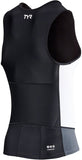 TYR Competitor Singlet MultiSport Top Black/White Sleeveless Men's