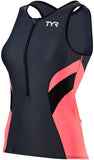 TYR Competitor Singlet MultiSport Top GRAY/Coral Sleeveless WoMen's