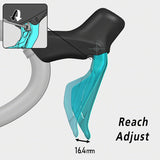 Shimano 105 ST-R7170-L Di2 Shift/Brake Lever with BR-R7170 Hydraulic Disc Brake Caliper