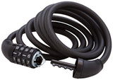 Planet Bike Quick Stop Cable Lock Cable Lock - Resettable Combo With Bracket
