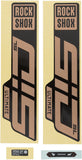 RockShox, SID SL Ultimate Decal Kit, Matte Copper for Gloss Black Lowers