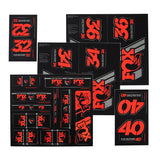 FOX Heritage Decal Kit for Forks and Shocks Red