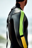TYR Hurricane Cat 5 Wetsuit - Black/Green/Yellow Men's Medium