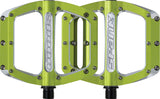 Spank, Spoon 100, Platform Pedals, Alloy body, Steel axle, 100mm x 105mm, Green